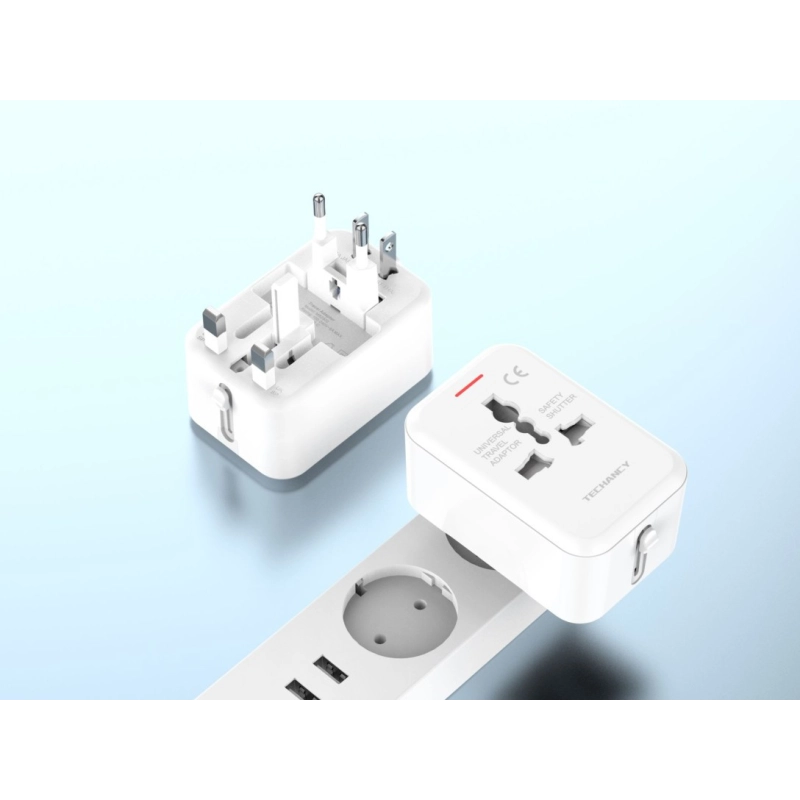 Adaptador de viagem universal, compatível com UE/Reino Unido/EUA/AUS