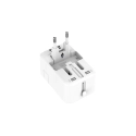 Adaptador de viagem universal, compatível com UE/Reino Unido/EUA/AUS