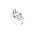 Adaptador de viagem universal, compatível com UE/Reino Unido/EUA/AUS