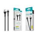Cabo Lightning Negro 5A 50W 1M S-049 com Luz Indicador