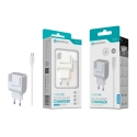 Carregador com Cabo Micro Branco 2.4A 2 USB Full Compatible C-008V
