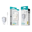 Carregador com Cabo Lightning Branco 2.4A 2 USB Full Compatible C-008L