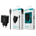 Carregador com Cabo Lightning Negro 2.4A 1 USB NOVOTECK C-002L