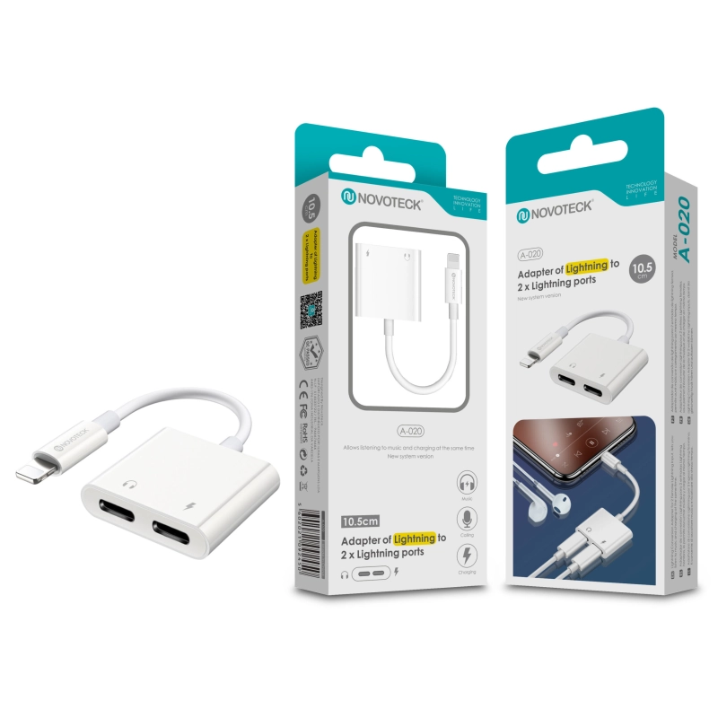 Conversor Lightning 1 To 2 NOVOTECK A-020