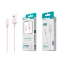 Cabo Type-C Cor Rosa 5A 50W 1M S-057 Silicone TPE