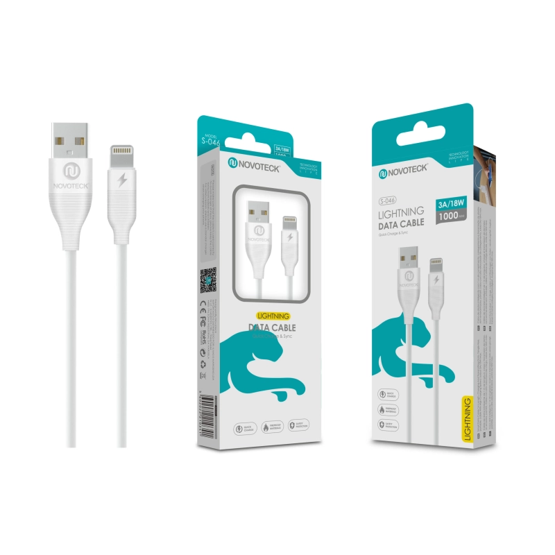 Cabo Lightning Branco 3A 1M 18W S-046