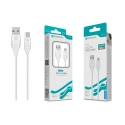 Cabo Micro USB V8 Branco 3A 1M 18W S-044