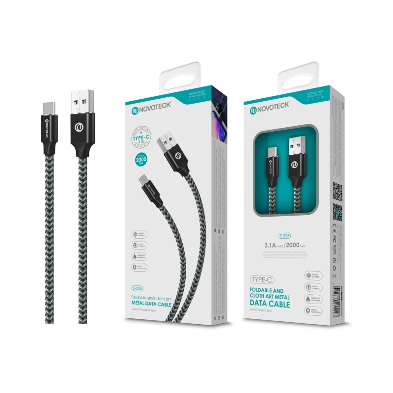 Cabo Type-C 3.1A 2M S-026