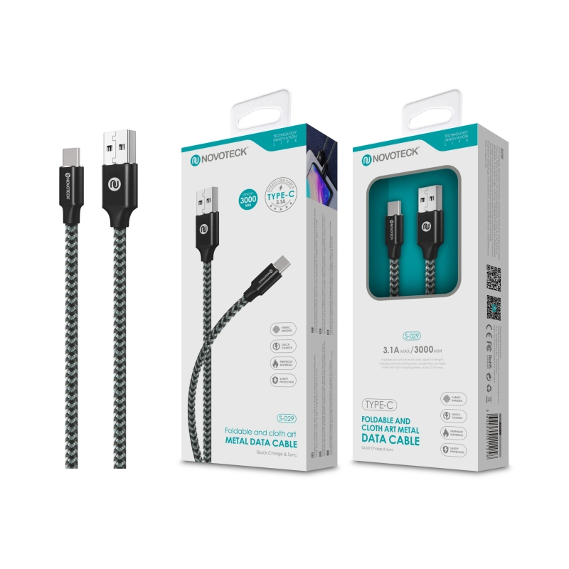 Cabo Type-C 3.1A 3M S-029