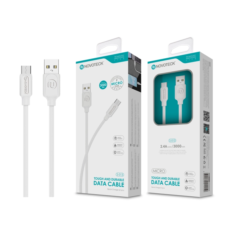 Cabo Micro USB 2.4A 3M S-013