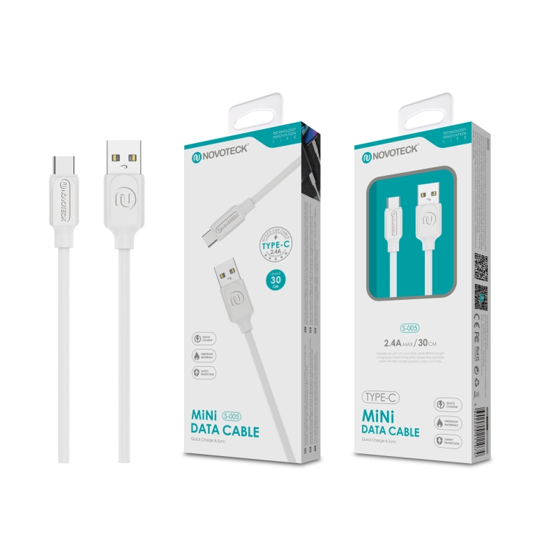 Mini Cabo Type-C 2.4A 0.3M S-005