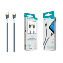Cabo PD 100W Type-C to Type-C Azul S-069 Luz Indicador