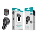 Carregador de Carro Rápido Novoteck Q-006 com PD 27W e USB 3.4A QC3.0