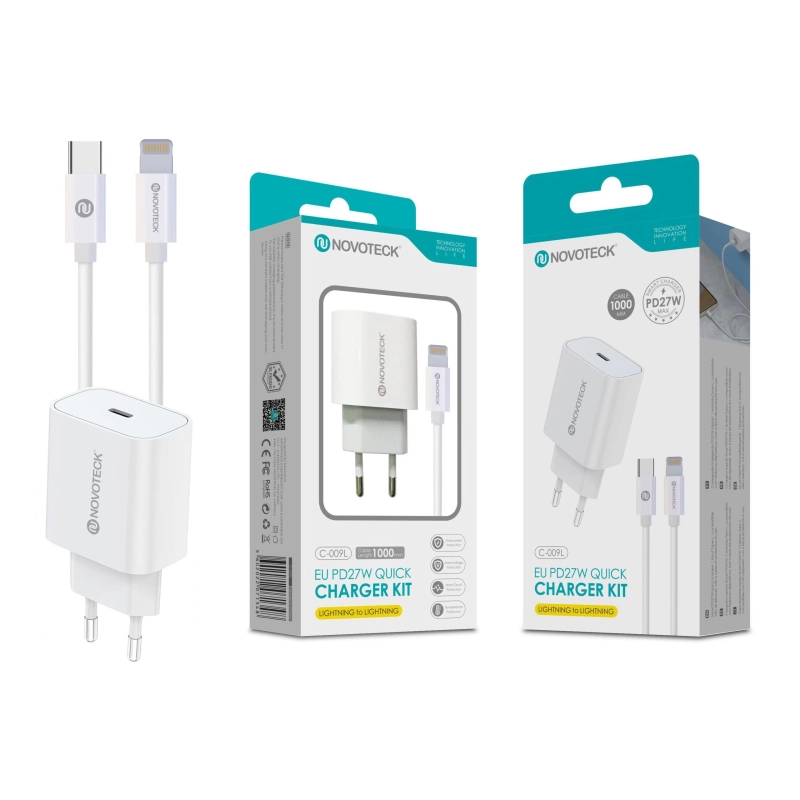 Carregador USB-C com Cabo Type-C to Lightning PD20W All Compatible C-009L