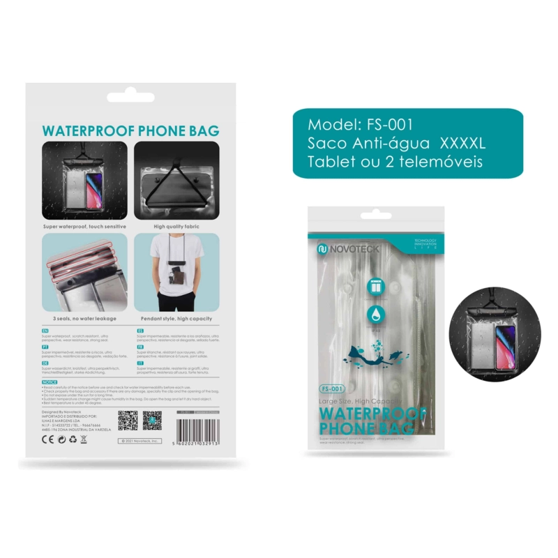 Saco Anti-Água XXL Telemóvel e Tablet FS-001