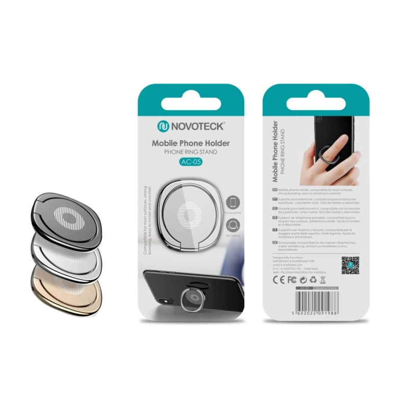 Pop Socket Metalica AC-05 - Amarela