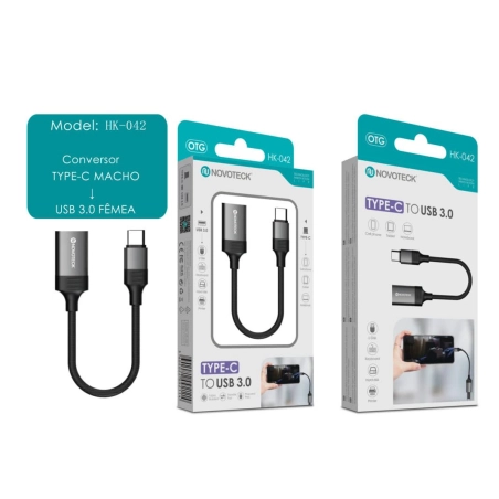 Adaptador NOVOTECK Tipo-C para USB 3.0 OTG HK-042