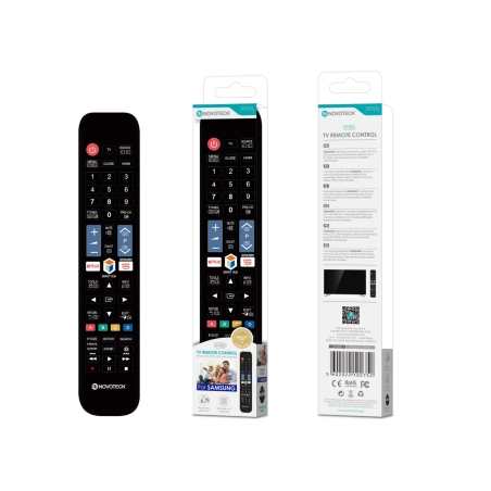 Controle Remoto Universal Novoteck para Samsung - Acesso Direto Netflix/Amazon Prime - Modelo D-006
