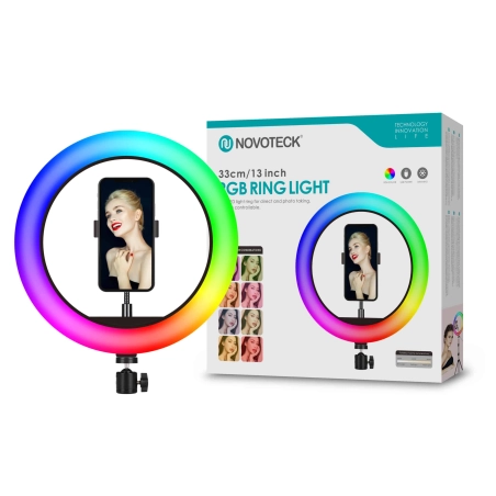 RL-05 Ring light RGB Novoteck 33cm sem tripé