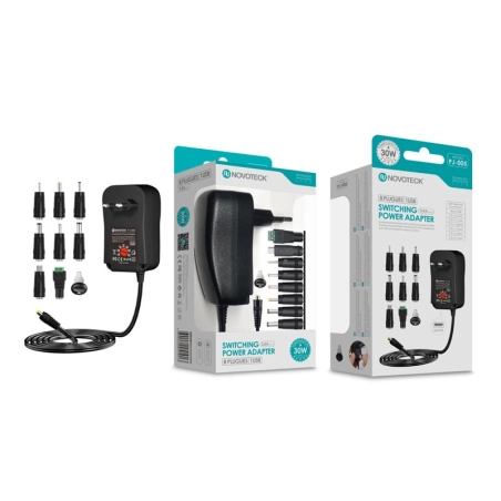 Transformador 30W 8in1 Ajustável 3v-12v PJ-005