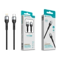 Cabo USB-C para Lightning NOVOTECK S-111 - PD 3.0, 30W, Negro,100cm,Trançado em Nylon
