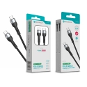 Cabo USB-C para USB-C NOVOTECK S-110 - PD 3.0 Quick Charge,66W,300cm,Negro,Trançado em Nylon