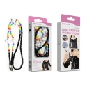 Cordão Colorido para Telemóvel NOVOTECK GS-009 Negro