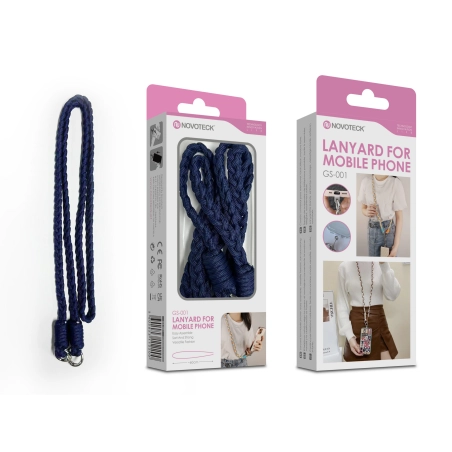 Cordão Trançado para Telemóvel NOVOTECK GS-001 - Estiloso Azul