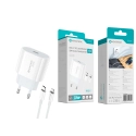 Carregador GaN USB-C PD 20W Cabo Usb-C to Lightning NOVOTECK C-017L
