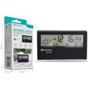 Relógio Digital LED Multifuncional NOVOTECK CK-001 Alarme e Funções de Temperatura e Umidade Negro