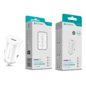 Carregador Rápido PD 27W para Carro NOVOTECK Q-008 - USB-C, 3A, Segurança Certificada Branco