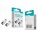 Conector de Antena NOVOTECK L-003 - Adaptadores M/M e F/F Inclusos, Instalação Fácil, Conexão de Alta Qualidade
