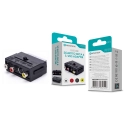 Adaptador Novoteck SCART para 3RCA & S-VHS – Modelo L-015, Conversor de Áudio e Vídeo de Alta Fidelidade, Compatível com Sinal S