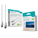 Cabo Coaxial de Antena Novoteck SL-002 – Macho para Fêmea, 3,0m