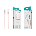 Cabo USB-C para Lightning Rosa PD 30W,OD 6.0 Super Grosso, 1.2m, S-081