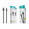 Cabo de Dados Lightning 3.4A,1.2m,OD 6.0 Super Grosso,Negro,Alta Durabilidade S-079