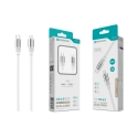 Cabo USB-C para Lightning Branco PD 30W, OD 6.0 Super Grosso, 1.2m, S-081