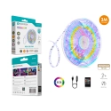 Fita Led 3M 5V 5050Rgb 90Led 8W Som Controlo Ip65 LED-023