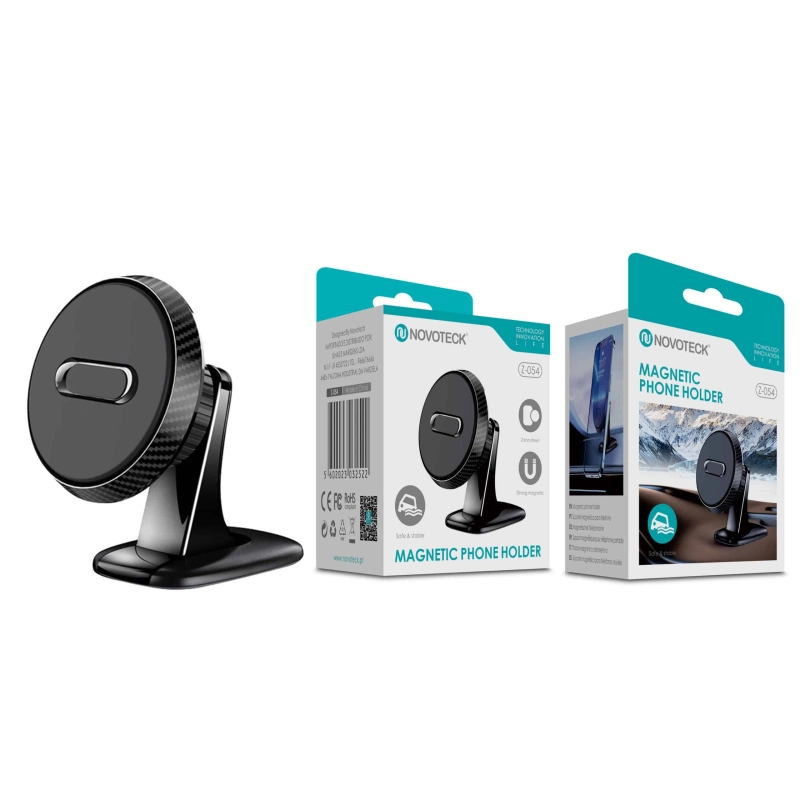 Suporte Magnético para Telemóvel Z-054 – Seguro e Estável com Design em Fibra de Carbono e Rotação Completa