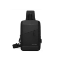 Mochila Compacta Negro Novoteck BAG-024 com Estilo Urbano e Carregamento USB
