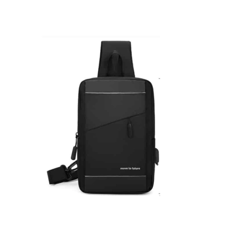 Mochila Compacta Negro Novoteck BAG-024 com Estilo Urbano e Carregamento USB