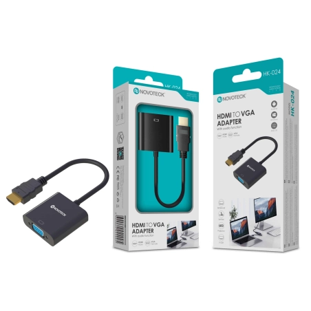 Adaptador HDMI para VGA NOVOTECK HK-024 - Conectividade Universal