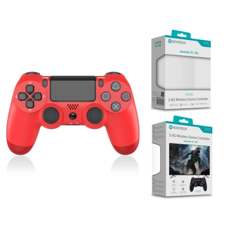 Comando Jogo PS4-PC-Android Vermelho Sem Fio 2.4G GM-004