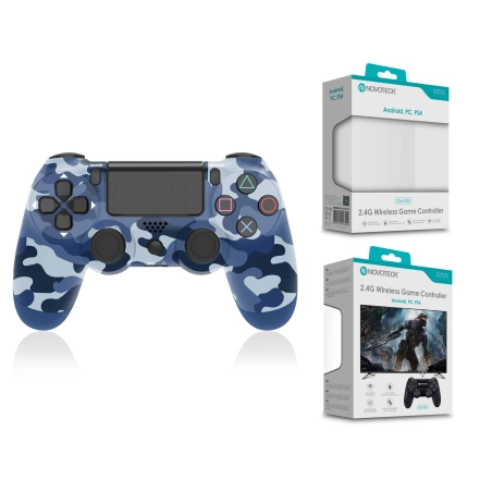 Comando Jogo PS4-PC-Android Tropa Azul Sem Fio 2.4G GM-004