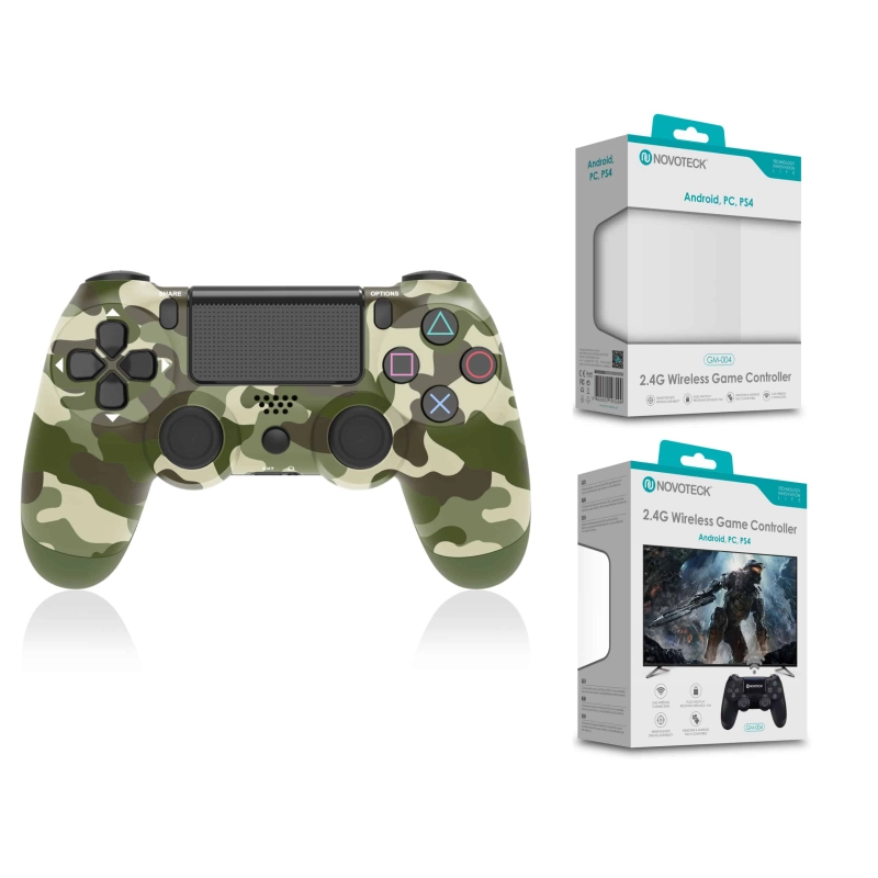 Comando Jogo PS4-PC-Android Tropa Verde Sem Fio 2.4G GM-004
