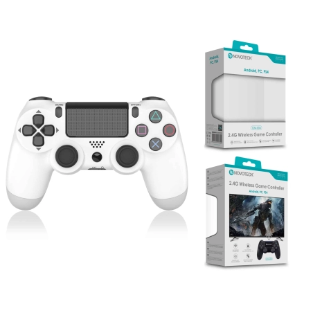Comando Jogo PS4-PC-Android Branco Sem Fio 2.4G GM-004