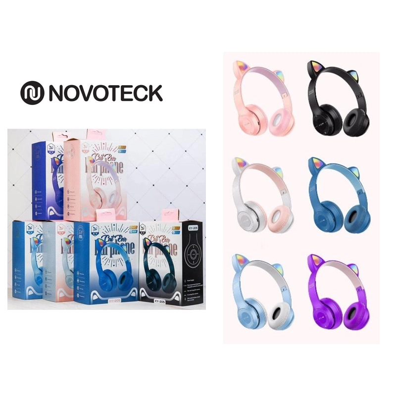 XY-205 AURICULARES BLUETOOTH FORMATO GATO RGB