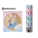 BT612 AURICULARES WIRELESS GATO SORRISO RGB