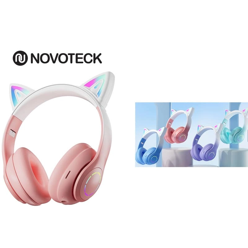 STN-07 AURICULARES BLUETOOTH GATO RGB