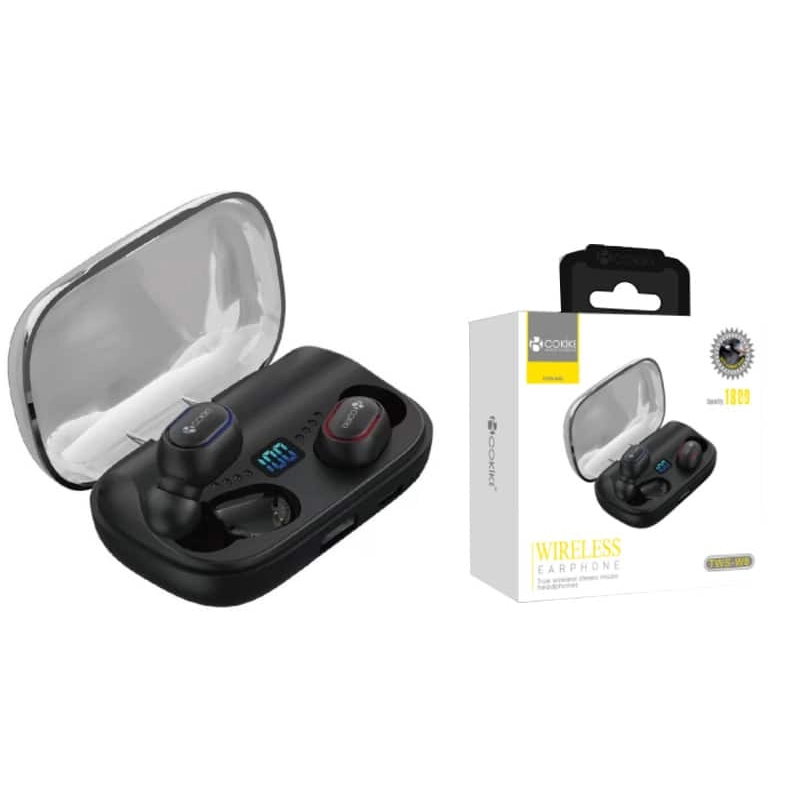 TWS-W8 Auriculares Negro Bluetooth Airpods